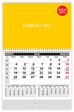 Uno (üks kuu suurelt ja kaks väiksemalt ühel lehel) kalender teie soovitud pildiga või meie valikust. HIND SÕLTUB KOGUSEST!
